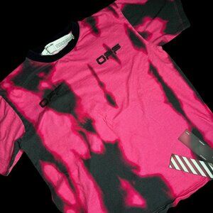 OFF-WHITE HOT PINK AND BLACK TEE